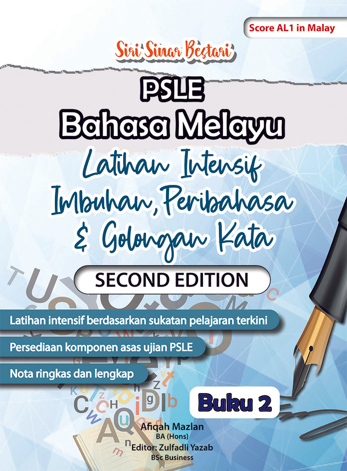 PSLE Bahasa Melayu Latihan Intensif Imbuhan, Peribahasa & Golongan Kata Buku 2 Second Edition