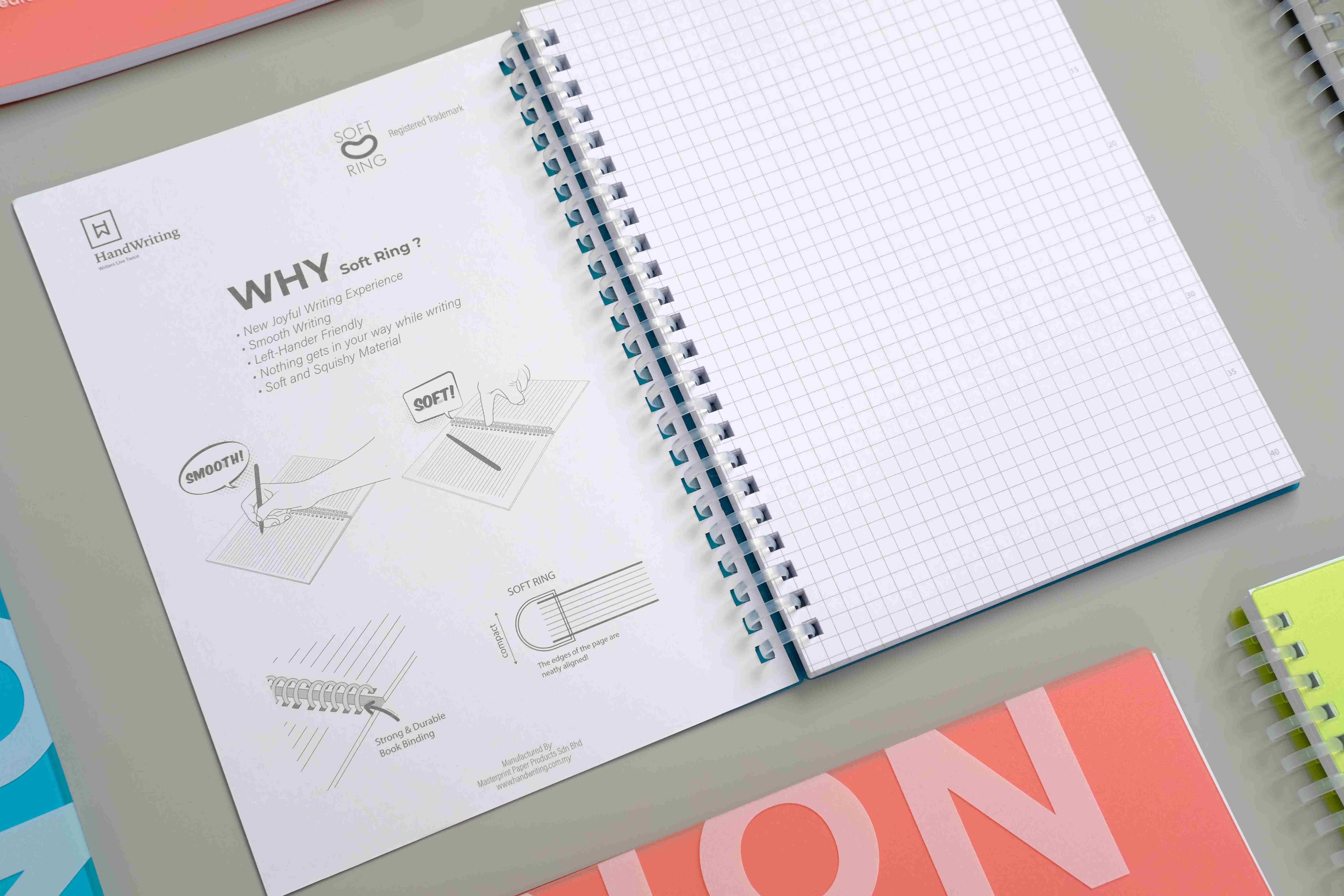 Hw Soft Ring Line Notebook A5 70g 160pg