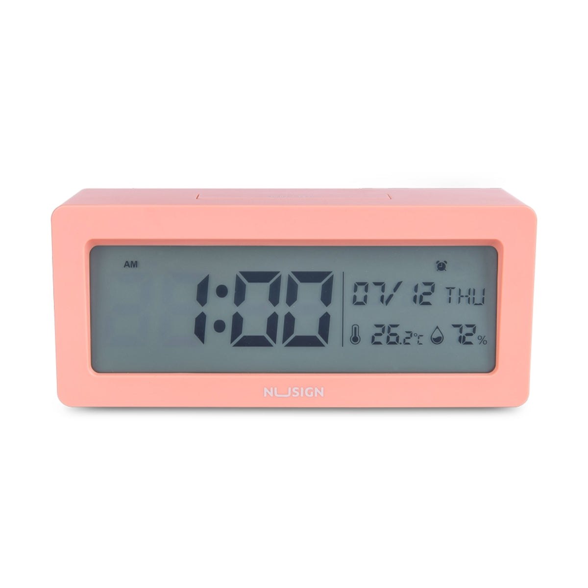DELI NUSIGN ALARM CLOCK LIGHT RED NS881