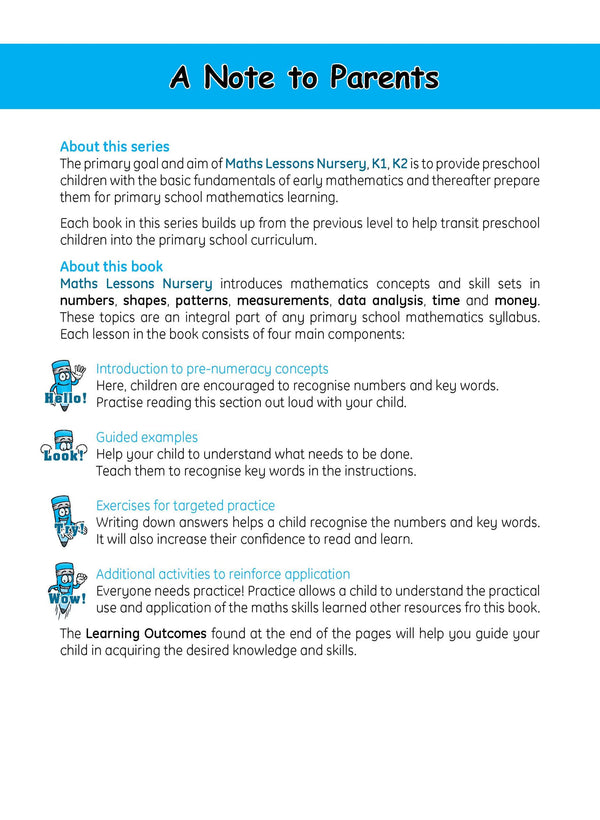 MATHS LESSONS Nursery