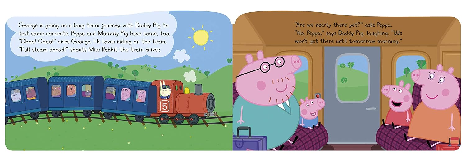 Peppa Pig: George's Train Ride (Board Book)