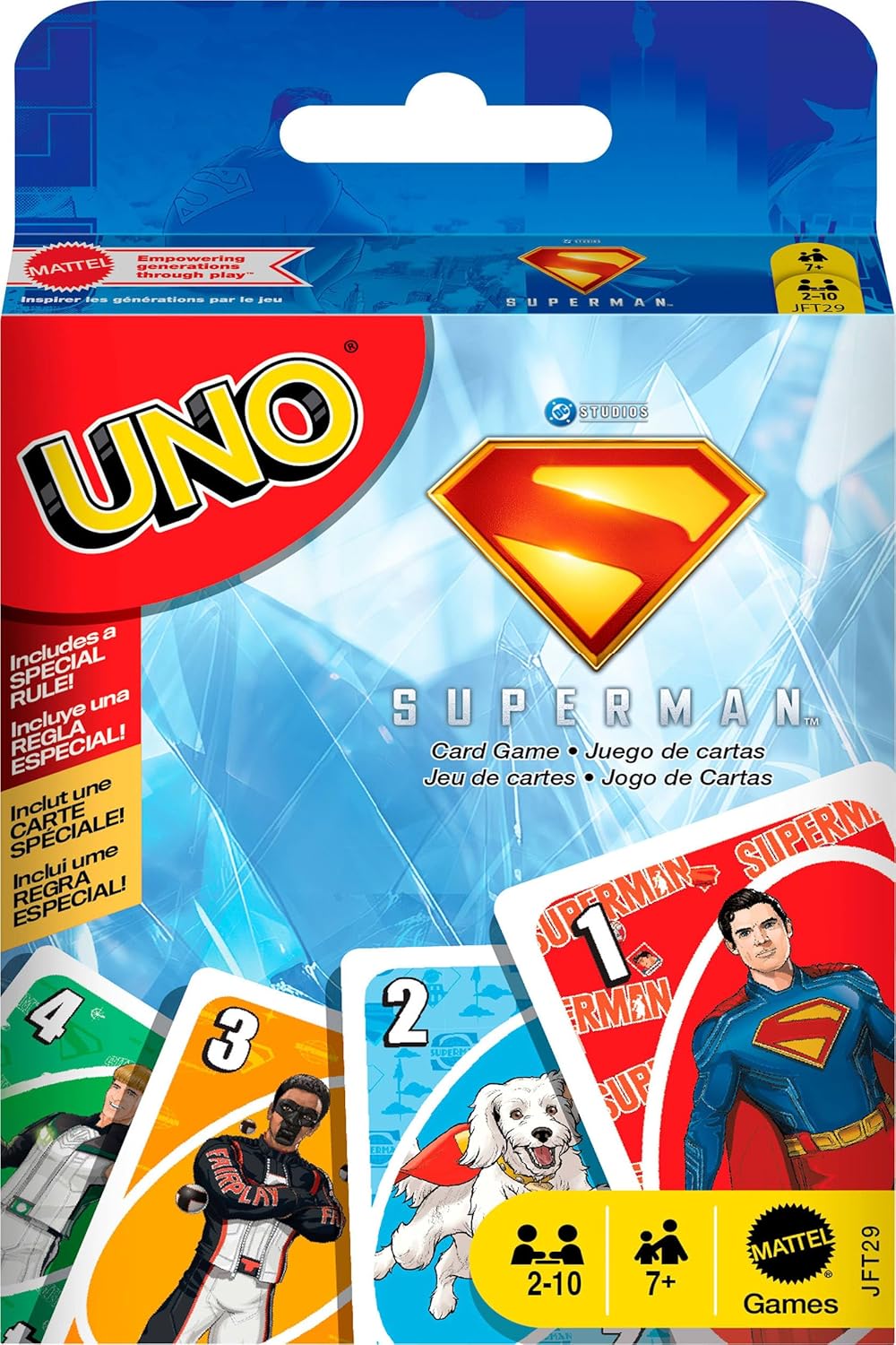 Mattel Uno Superman Card Game