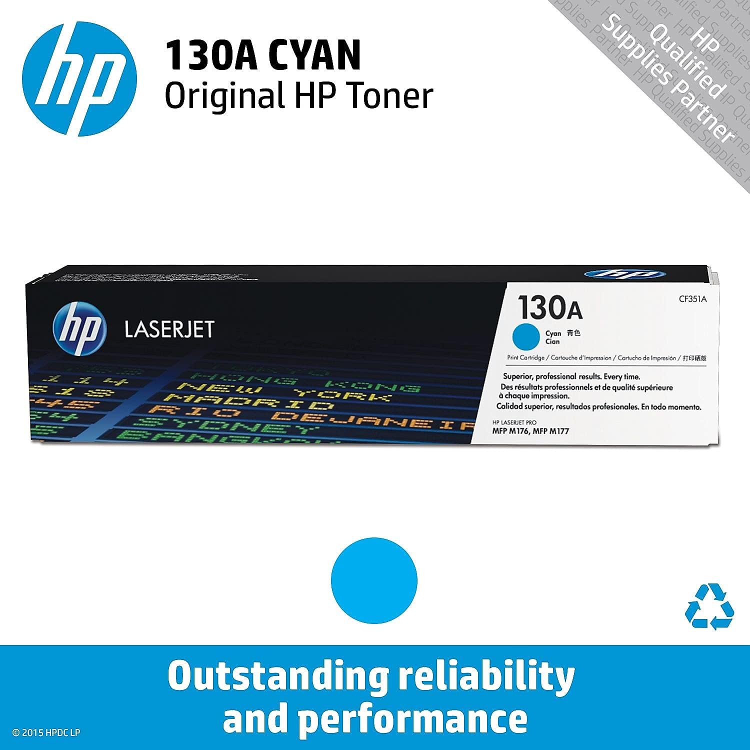 HP 130A | CF351A | Toner Cartridge | Cyan