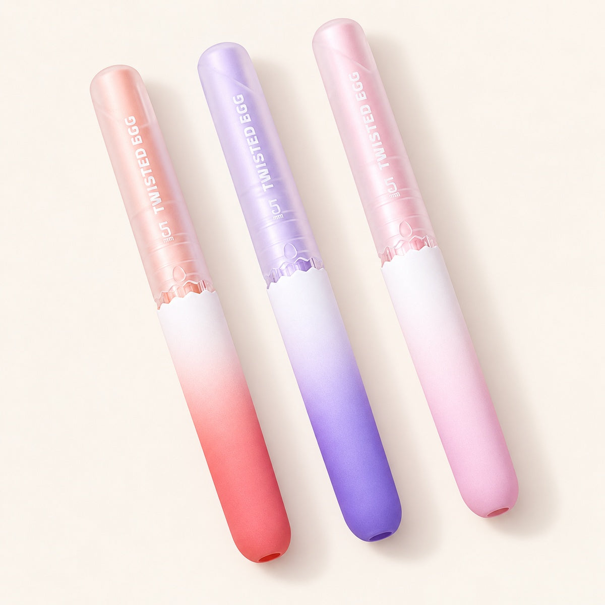  Lip Gloss Series Egg Twist Gel Pen Set 0.5mm (3pcs Set) 