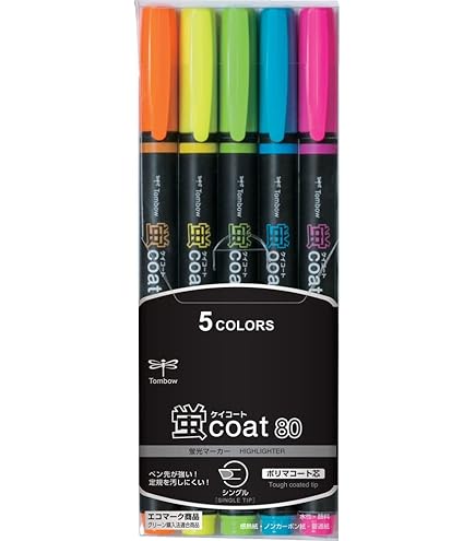 Tombow Hi-Lighter 5 Col Set Wa-Tc-5C