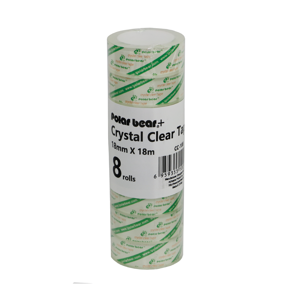Polar Bear Tape-Crystal CC188 18mmx18m (8 Rolls)