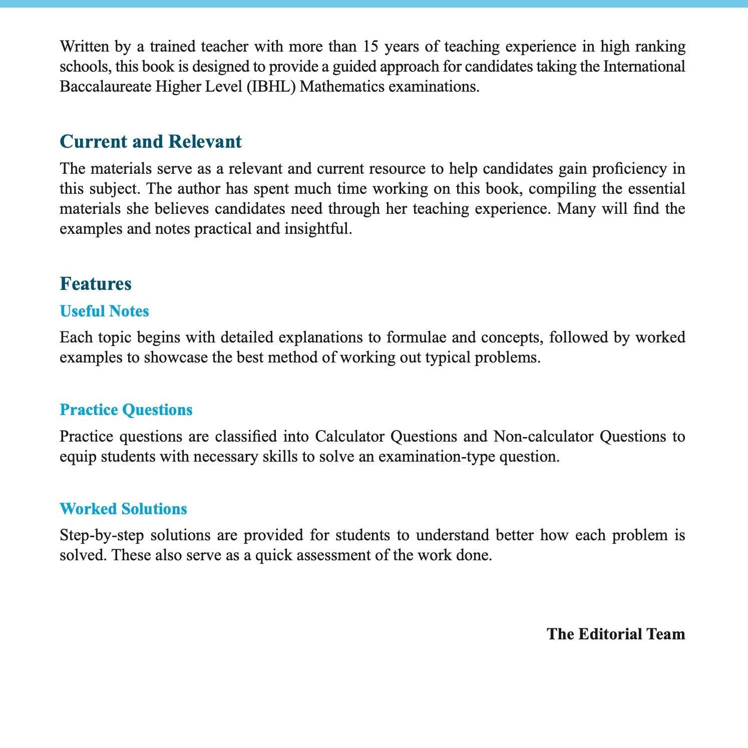 Higher Level Mathematics for the IB Diploma