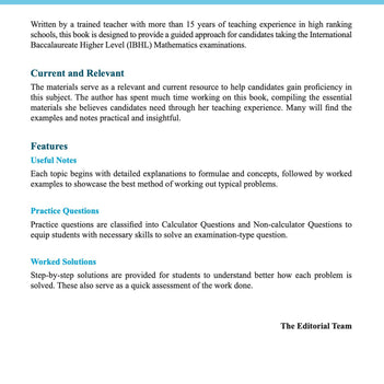 Higher Level Mathematics for the IB Diploma