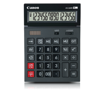 CANON AS-2600 ARC DESIGN 16D CALCULATOR