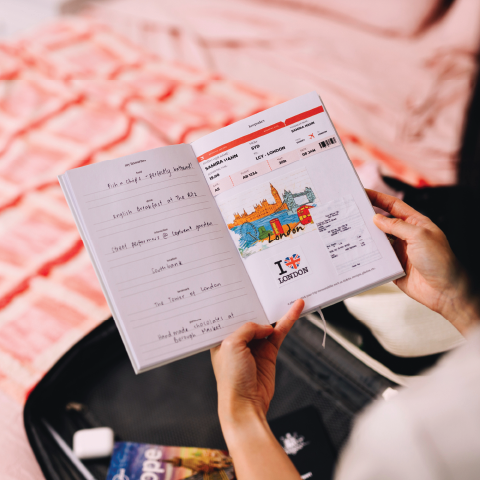 Spirax Platinum A5 Travel Journal Cloud (192 Pages)