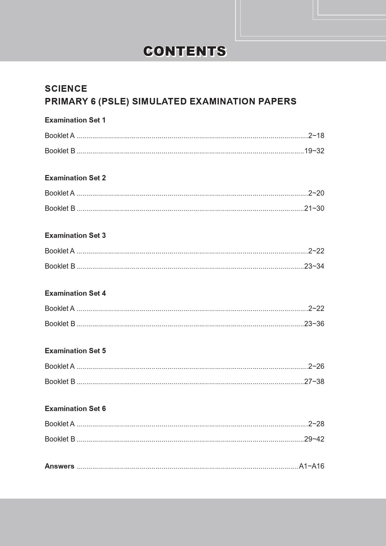 Conquer Science Primary 6 PSLE Simulated Examination Papers