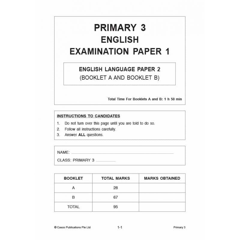 English Examination Papers Primary 3 (Pack)