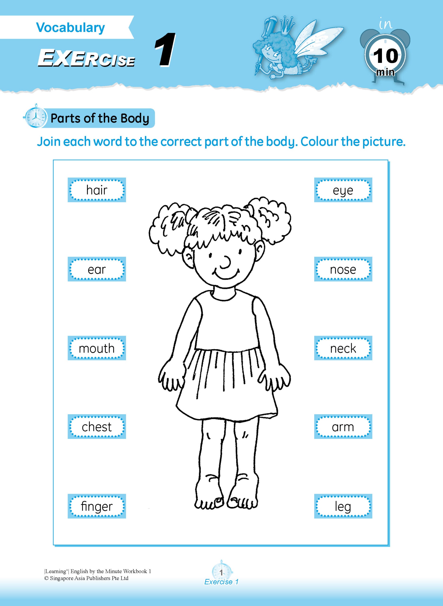 Learning+ ENGLISH by the MINUTE Workbook 1