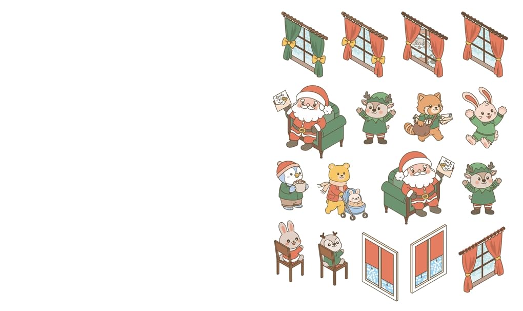 Cozy Christmas: Cute 'n' Cozy Sticker Therapy: with over 600 stickers – some are gold! (Paperback)