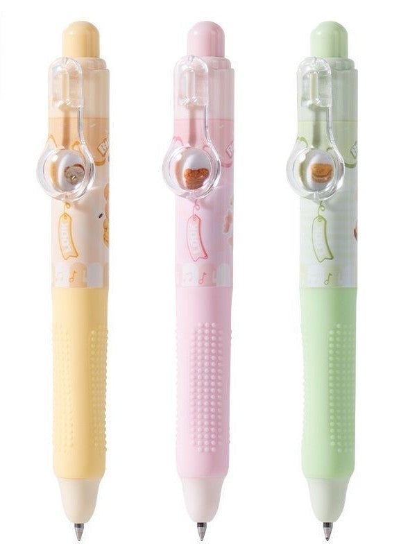  Deli Butterbear 0.5mm Gel Pen - 3 Assorted Designs 