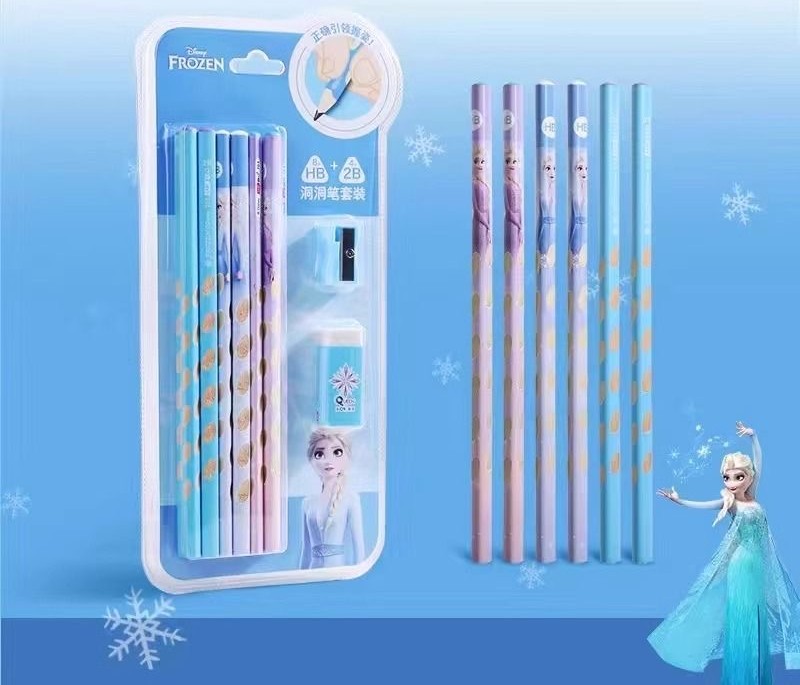 Frozen Character 12pcs Pencil Stationery Set 