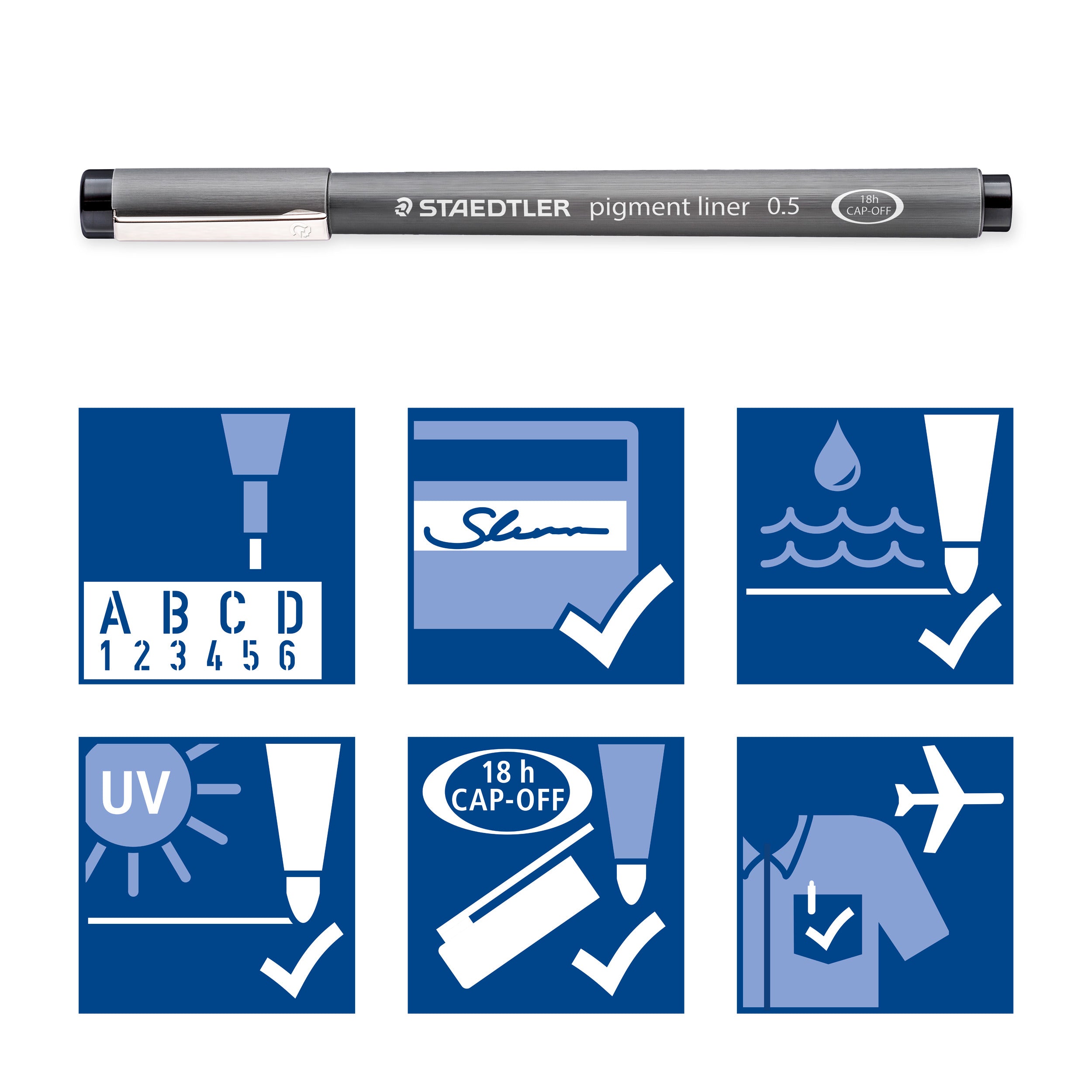 Staedtler Pigment Liner 308 Black 0.1mm