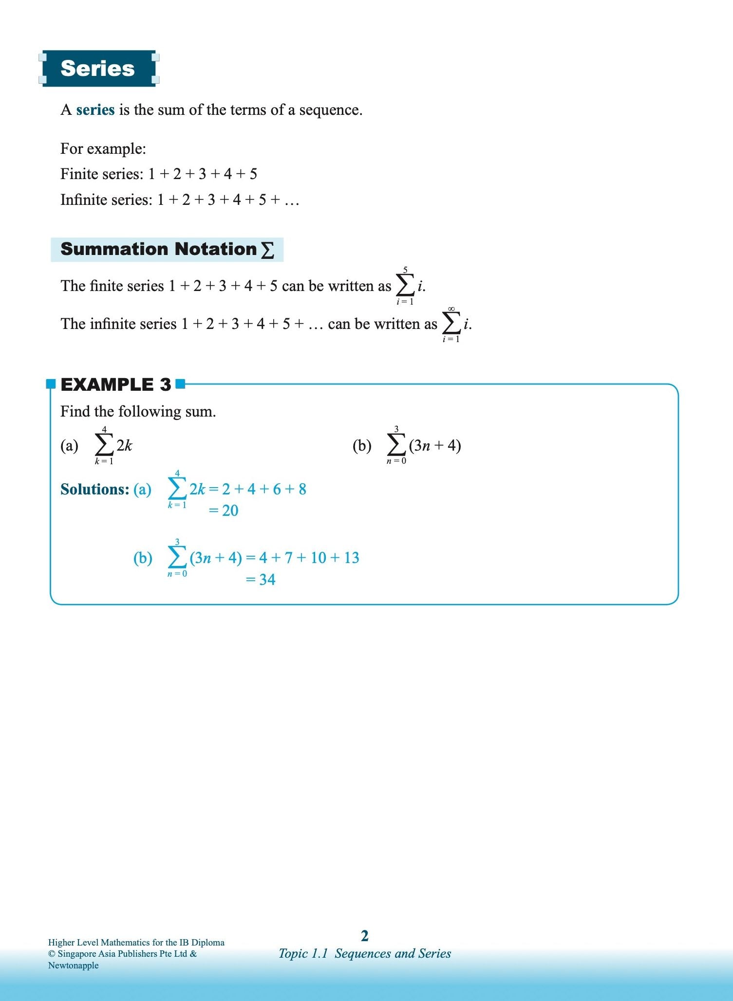 Higher Level Mathematics For The IB Diploma