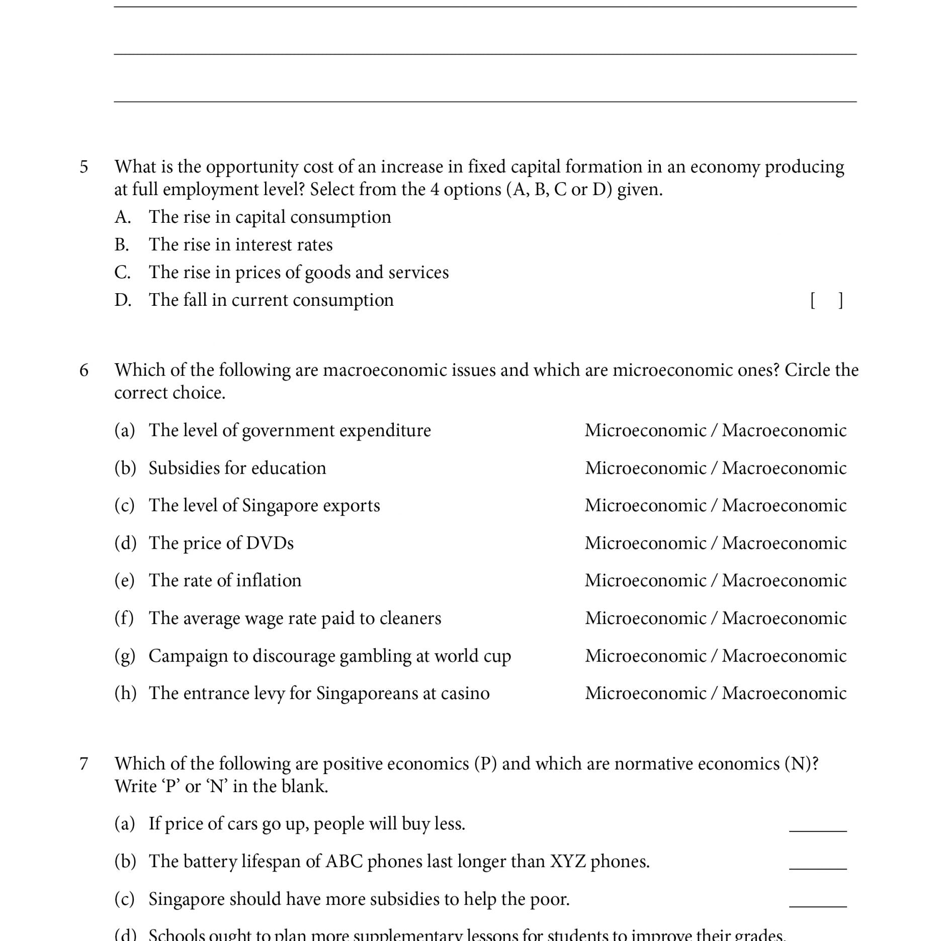 AL Economics Tutorial Workbook