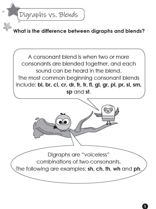 Fun Learning Phonics Level 3 – Digraphs vs. Blends