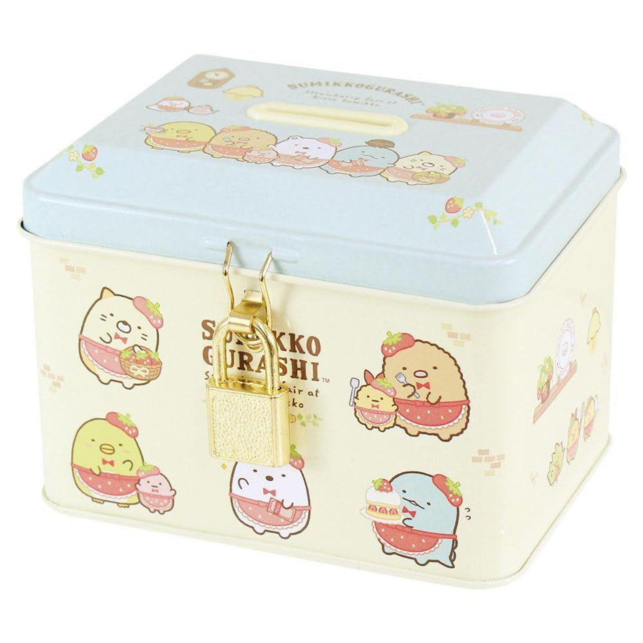 Sumikko Metal Tin Coin Bank - Blue