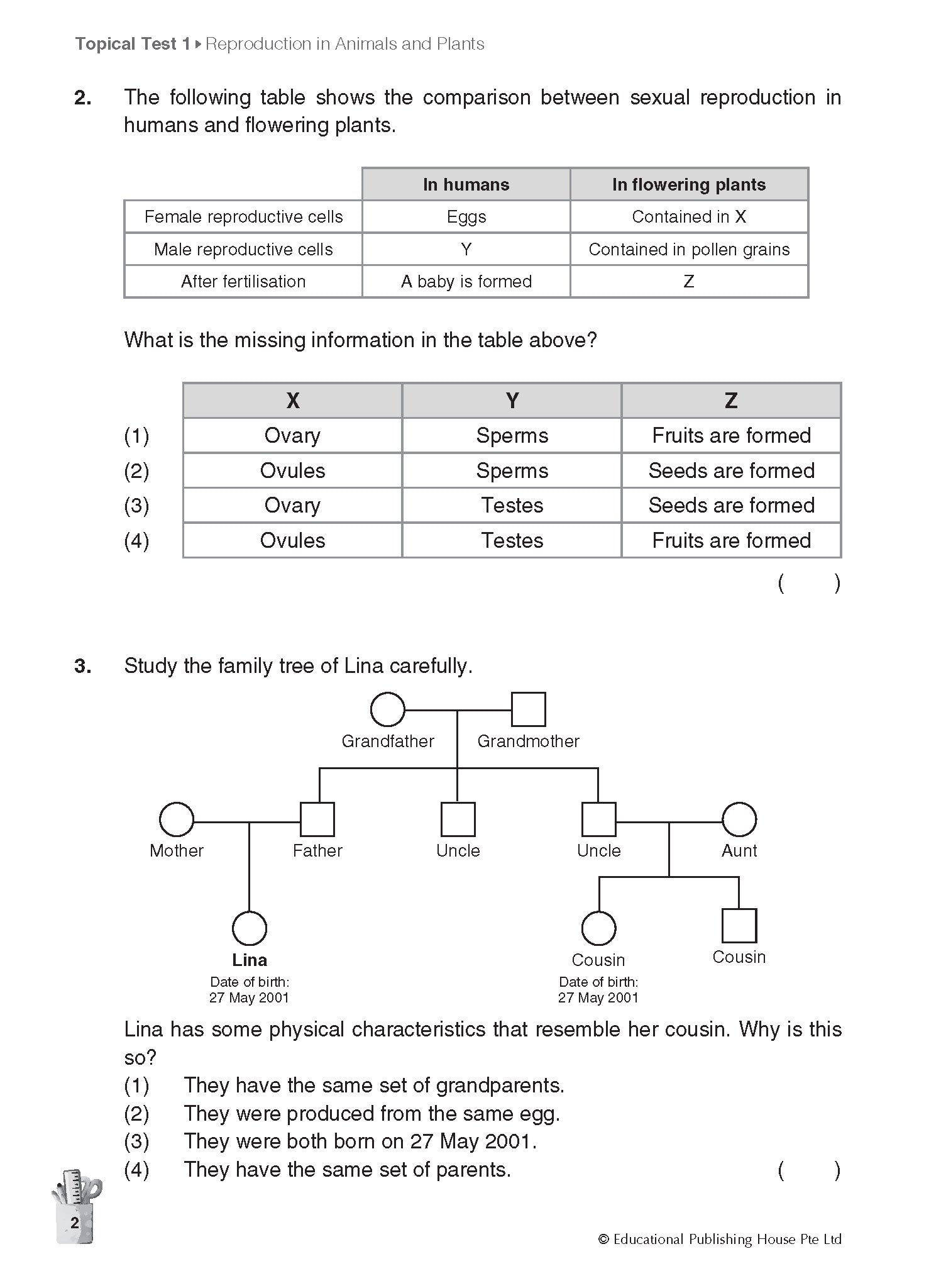 Primary 5 Science Topical And Thematic Tests