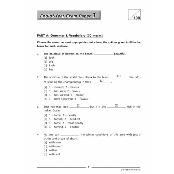Secondary 2 English Practice Papers