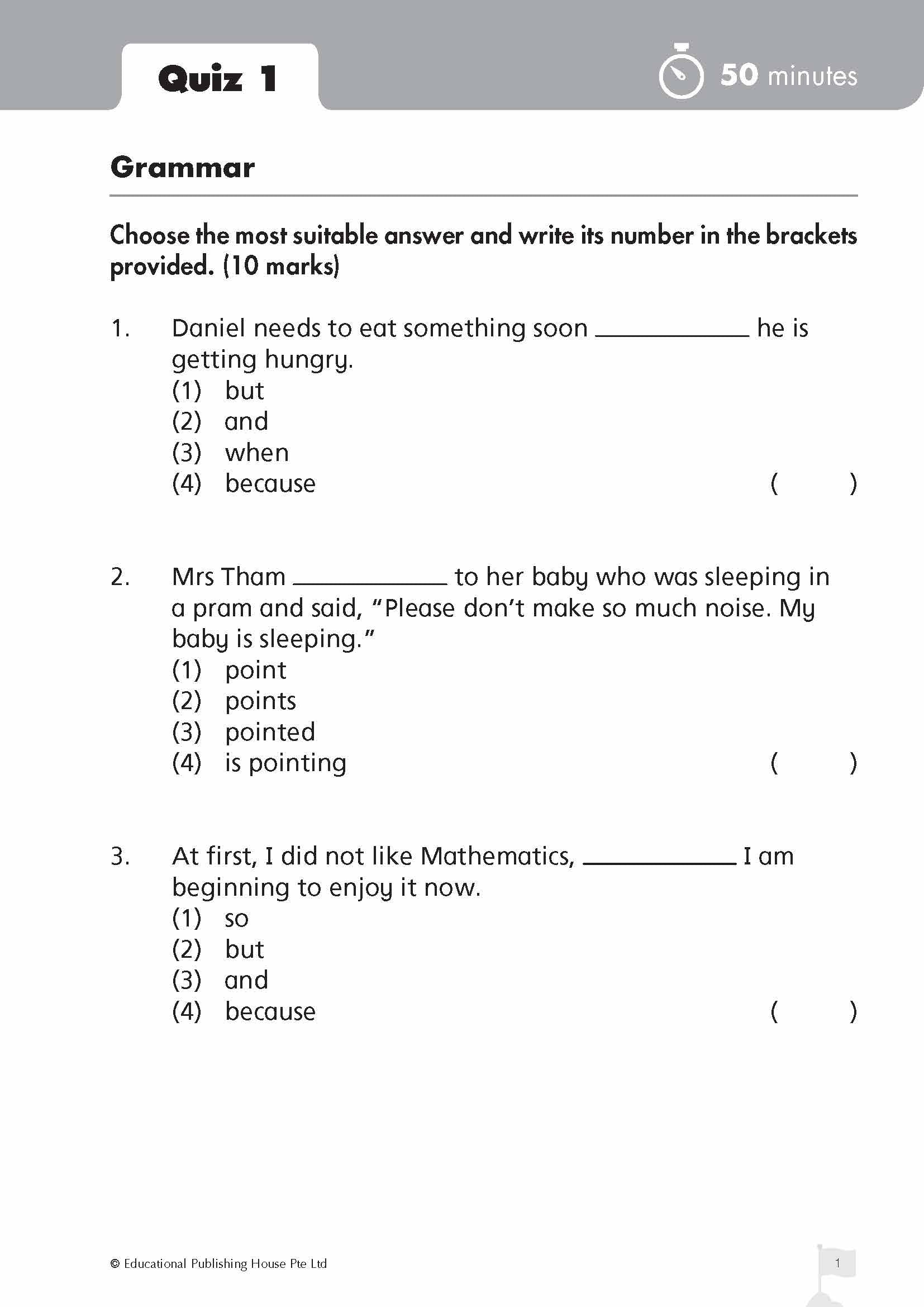 Primary 2 English Top The Class: Tests And Quizzes