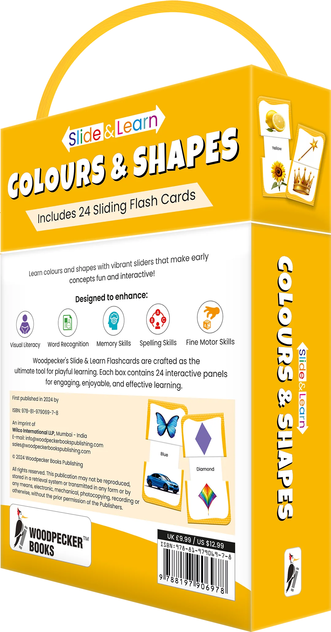 Slide & Learn Flashcards: Colours & Shapes