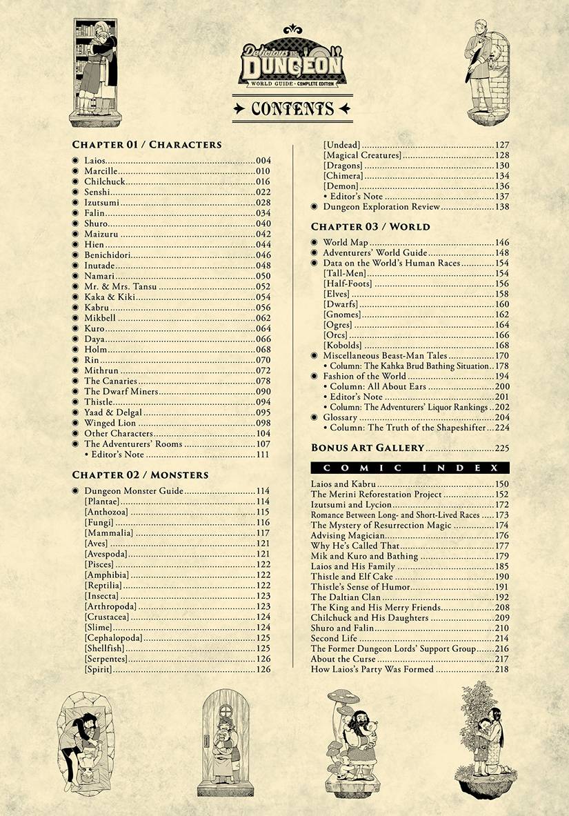 Delicious In Dungeon: World Guide - The Adventurer's Bible - Complete Edition (Manga)