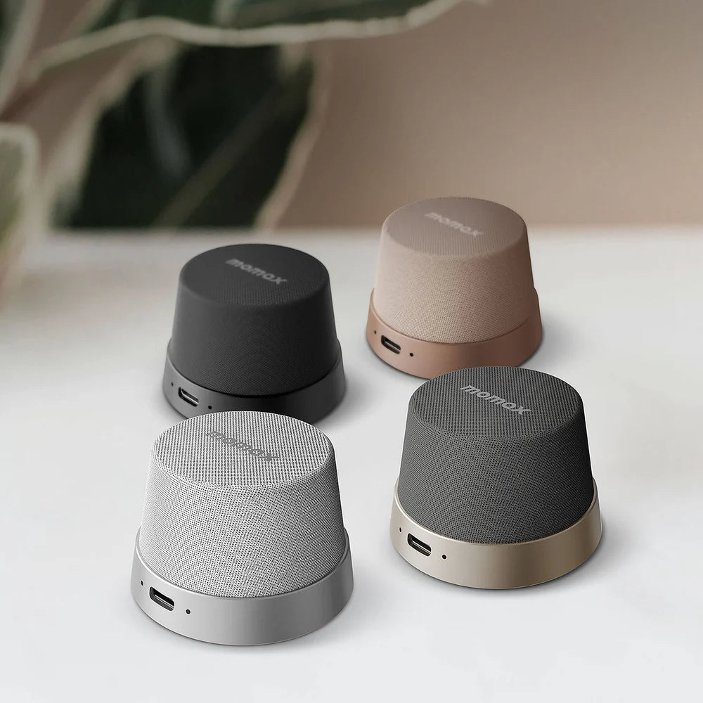 Momax 1-Vibe Go Magnetic Speaker Silver