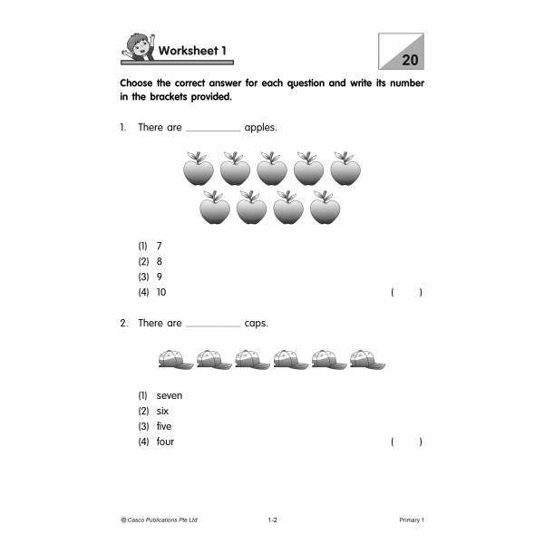 Primary 1 Topical Maths Worksheets (Pack)