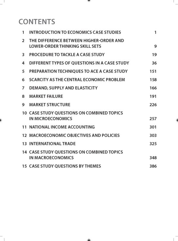 Complete Guide to GCE A Level Economics Case Studies
