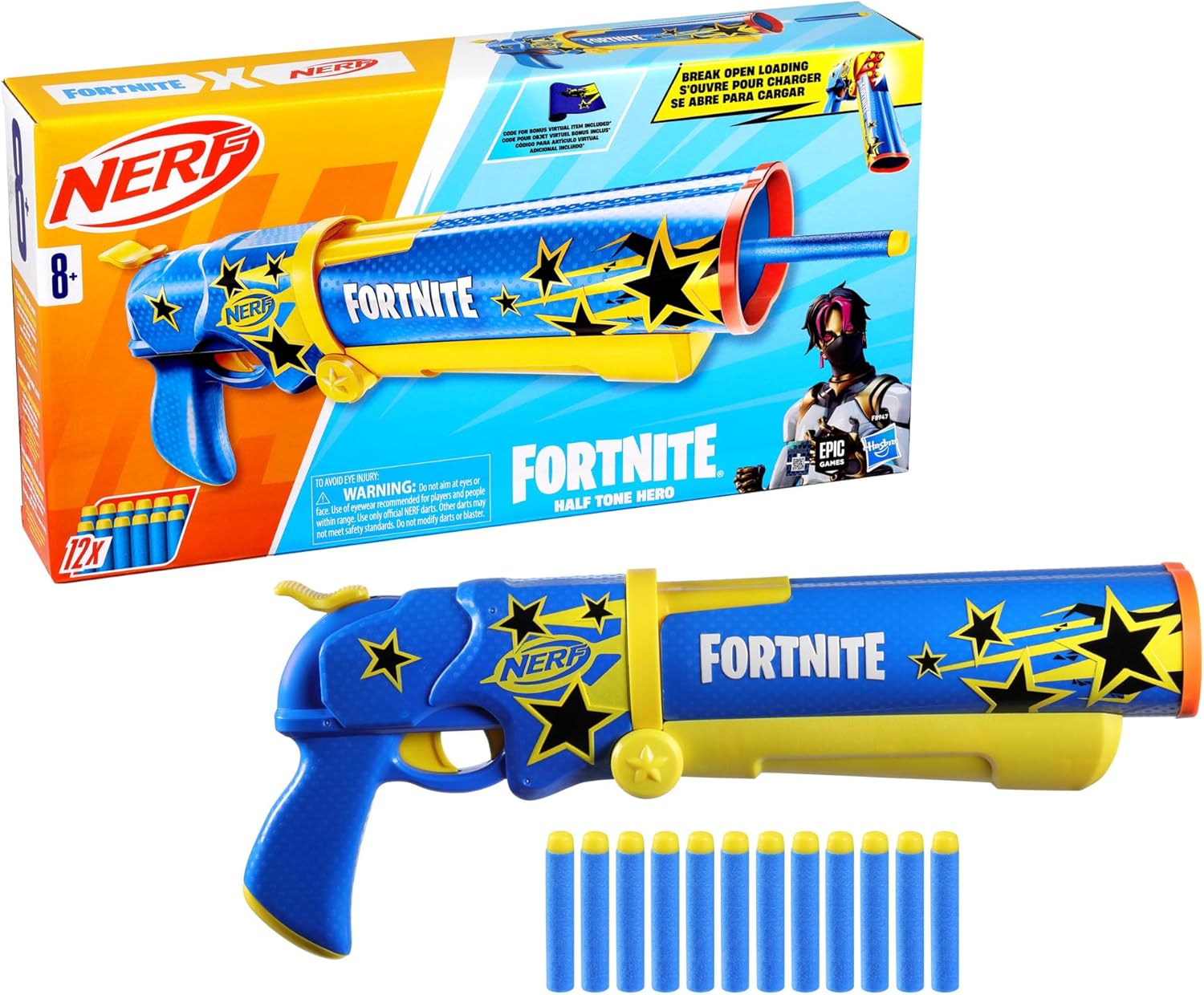 HASBRO NERF FORTNITE HALF TONE HERO BLASTER