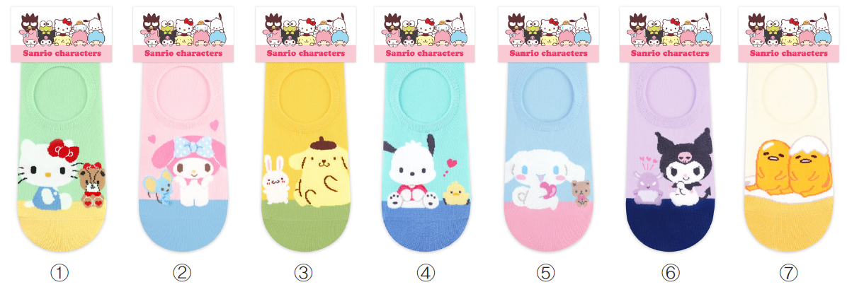 SANRIO & FRIENDS BOAT SOCKS - 4 POCHACCO