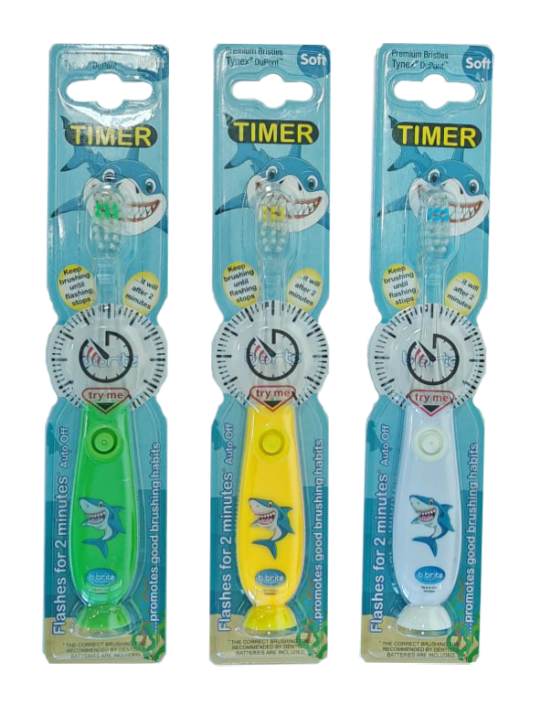B-BRITE SHARK FLASHING TOOTHBRUSH