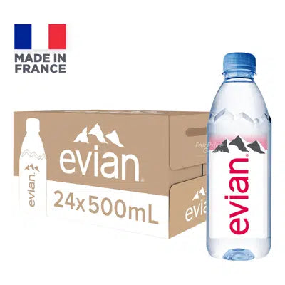 Evian Natural Mineral Water 500ml 24's
