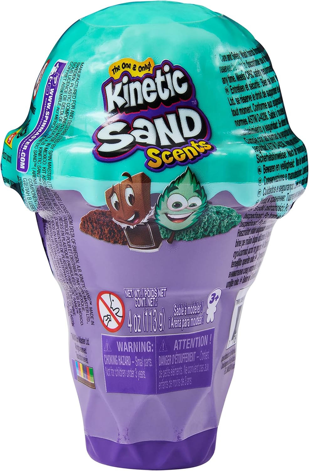 SPIN MASTER KINETIC SAND SCENTS ICE CREAM CONTAINER