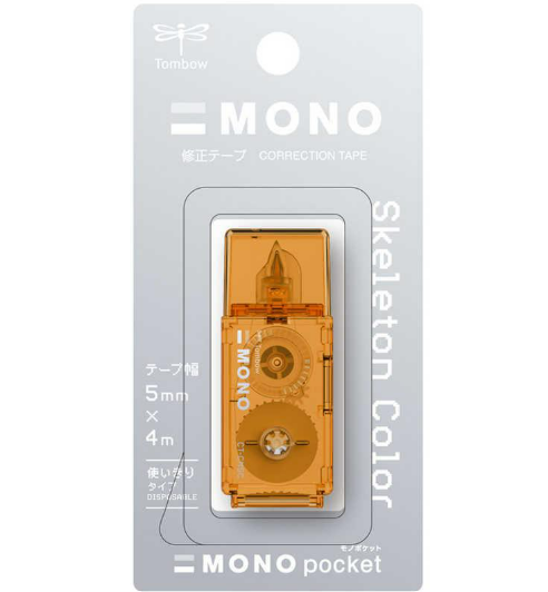 Tombow Mono Pocket Correction Tape Orange 5Mm X 4M Ct-Cm5C51L