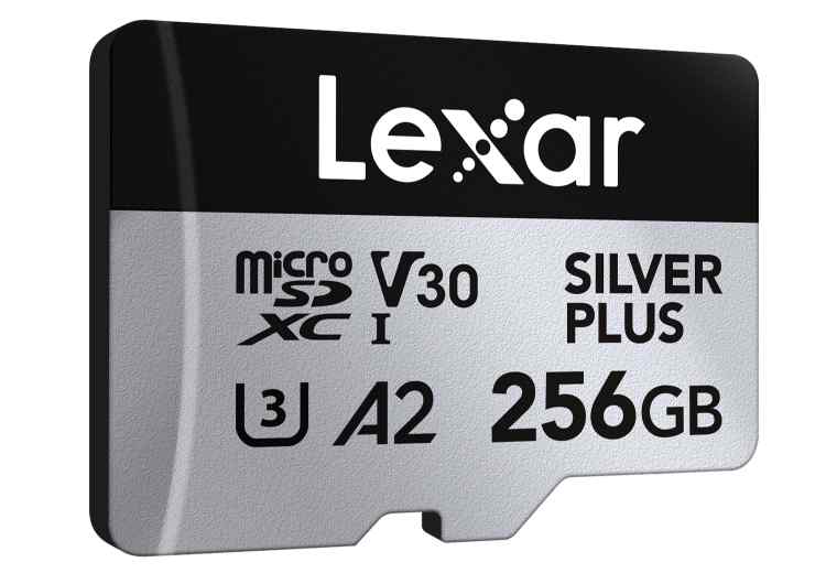 Lexar 256GB Silver Plus C10 R205/W150 Memory Card