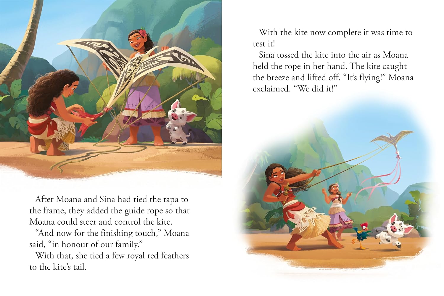 Disney Moana: Moana Makes a Kite: An On-The-Go Storybook Adventure (Boardbook)