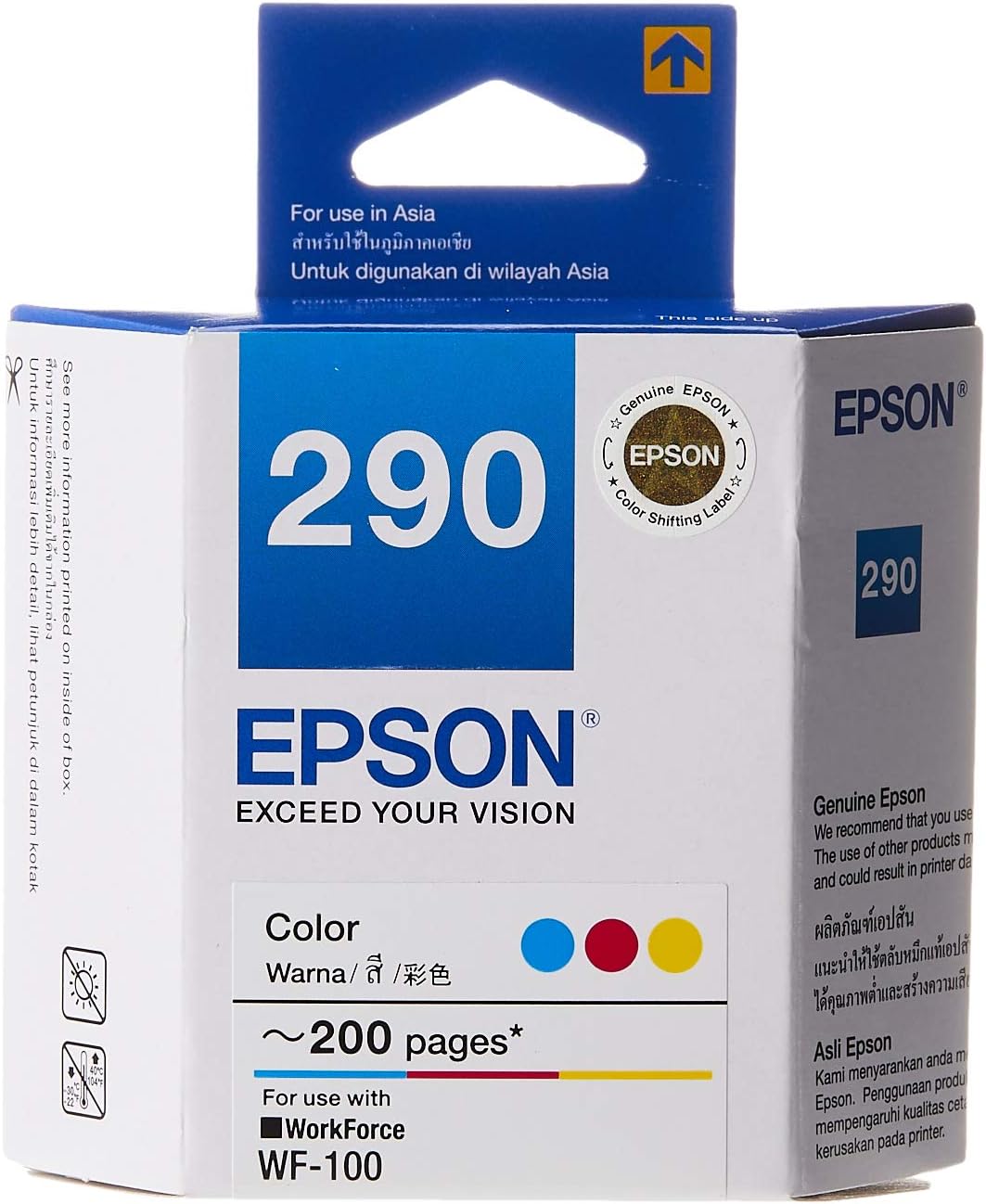 Epson T290 - Tri-colour Ink Cartridge | Compatible with: Epson WorkForce WF-100 | C13T290090