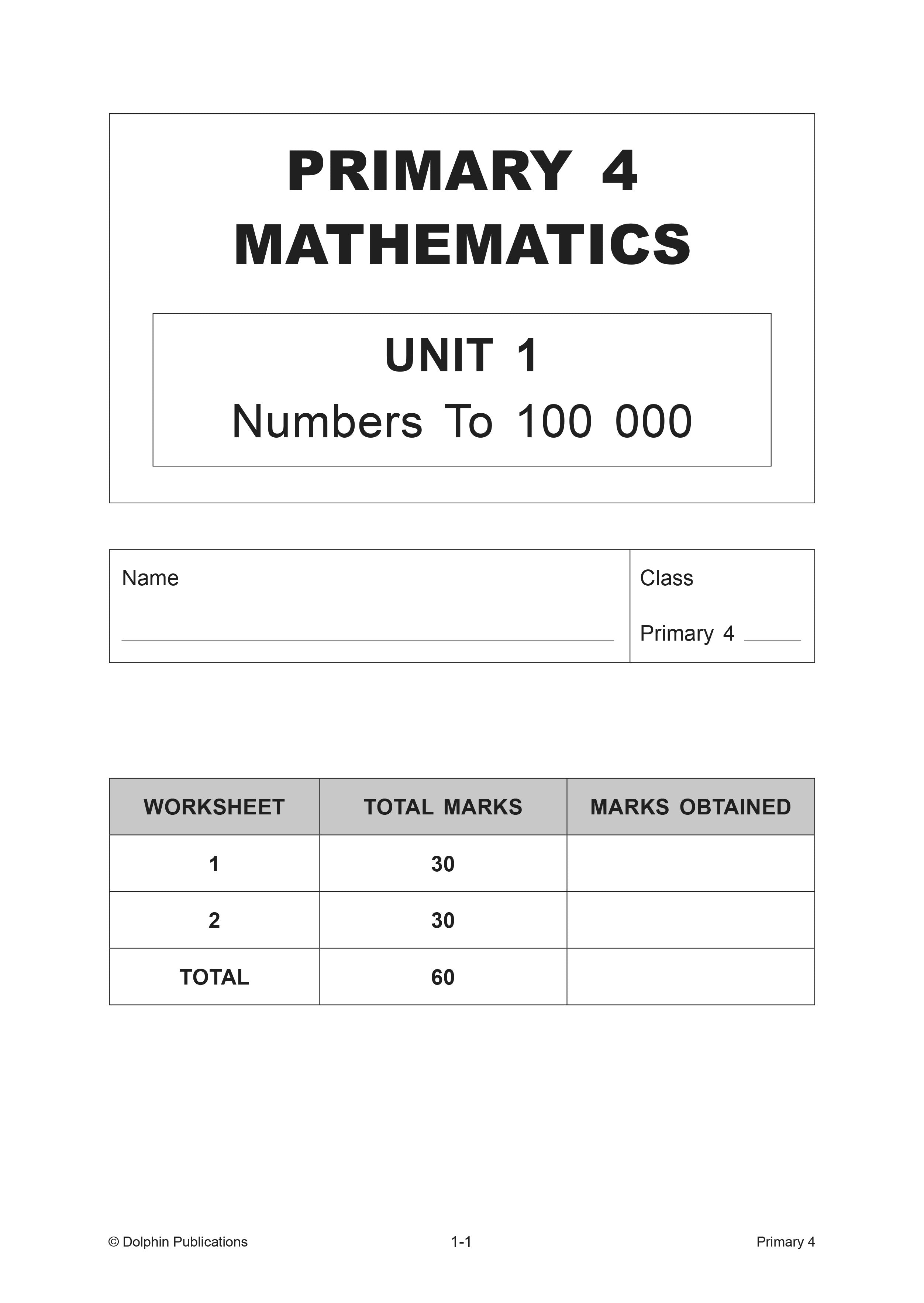 Topical Maths Worksheets Primary 4 (Pack)