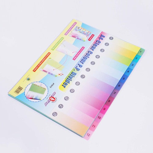 Seaking A4 PP Index 1 to 12-12pcs, P7012
