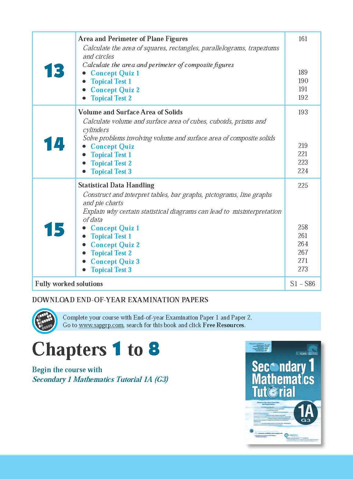 Secondary 1 Mathematics Tutorial 1B [G3] – Popular Book Company Pte Ltd