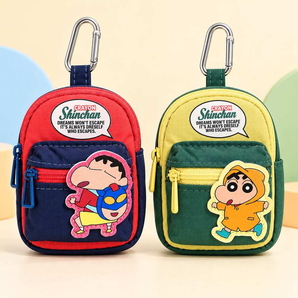  Crayon Shinchan Mini Bag With Carabiner – 4 Assorted Design 
