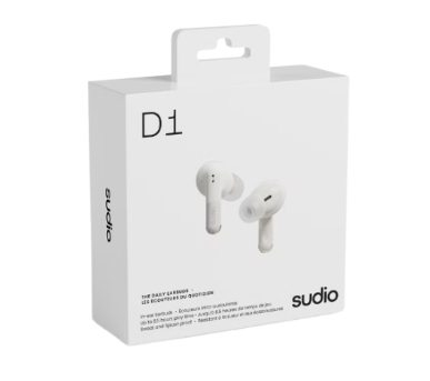 Sudio D1 True Wireless Earbuds White