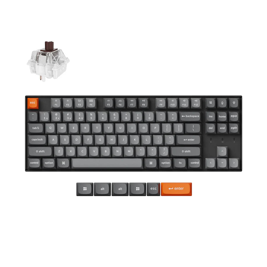 KEYCHRON K8 MAX - Black (Brown) – Popular Book Company Pte Ltd