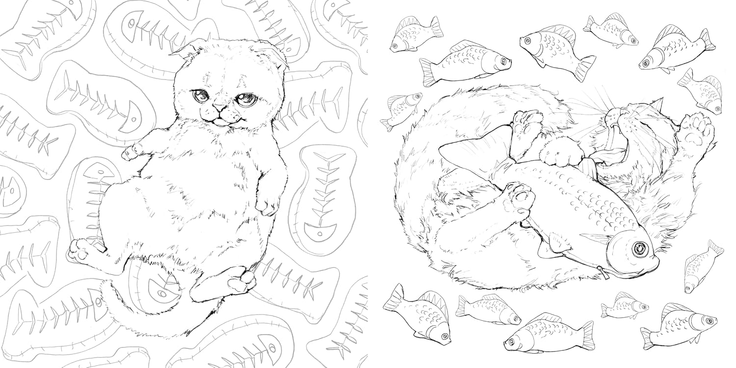 Pop Manga Catitude Coloring Book (Paperback)