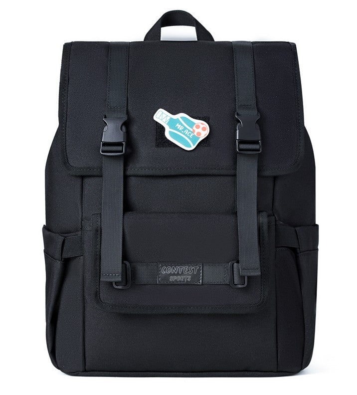  Mr. Ace Sports Patch Backpack (Black) 